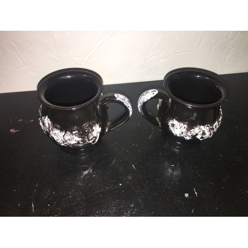 575 - PAIR OF LAVA COFFEE MUGS