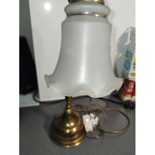 496 - NICE BRASS TABLE LAMP