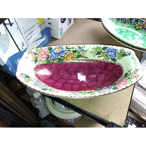 410 - LOVELY MALING PEONY ROSE DEEP BOWL