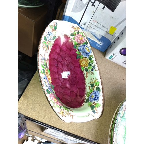 410 - LOVELY MALING PEONY ROSE DEEP BOWL