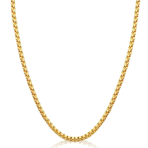 313 - NEW VERY NICE GOLD COLOURED LARGE NECKLACE 26 inch