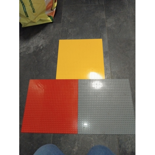 494 - THREE LEGO BASE PLATES