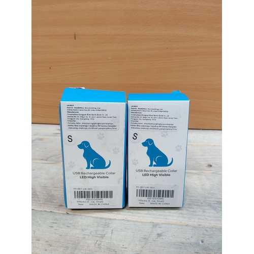 21 - NEW BOXED USB RECHARGEABLE LIGHT DOG COLLER