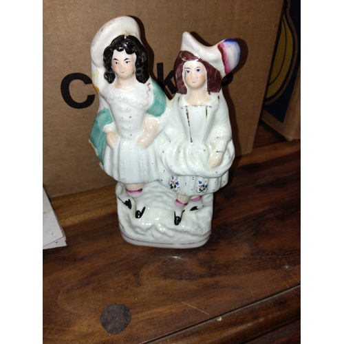 110 - Staffordshire Figure Highland Couple