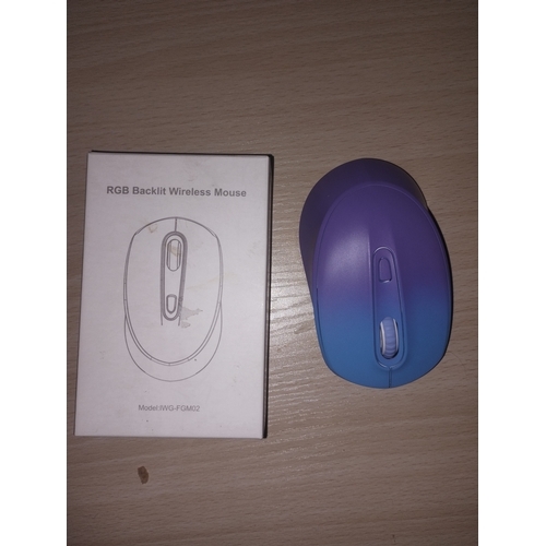 129 - NEW BOXED BACKLIT WIRELESS MOUSE