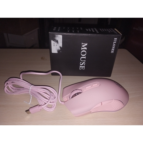 133 - NEW BOXED MOUSE IN PINK