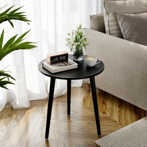 198 - NEW BOXED APICIZON Black Side Table