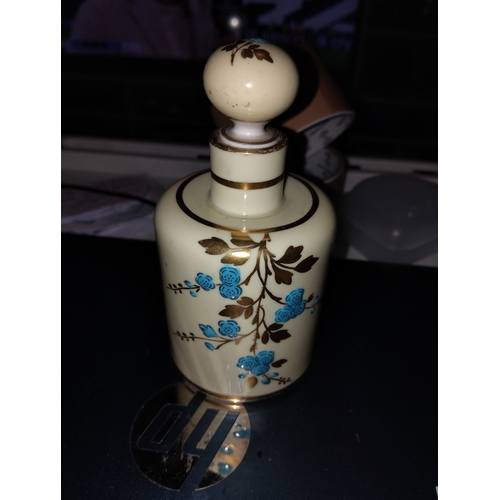 116 - NICE LIDDED PERFUME BOTTLE