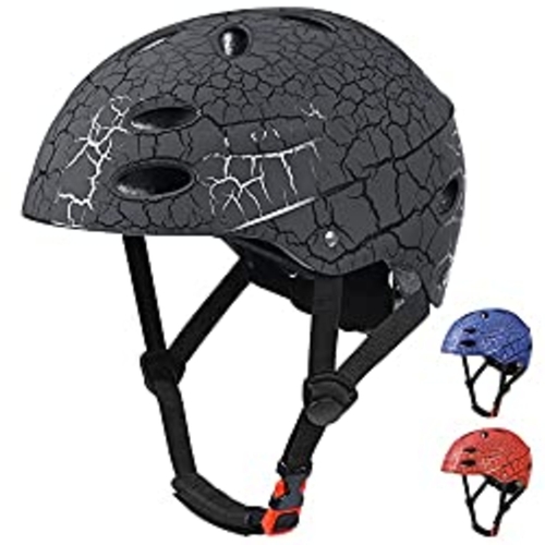 118 - NEW BAGGED Kids Bike Helmet, Crash Style Boys and Girls Helmet, Adjustable Breathable ABS Hard Shell... 