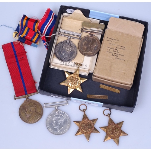 112 - An Edward VII Coronation medal, a Victoria Metropolitan Police medal 1897, Second World War medals e... 