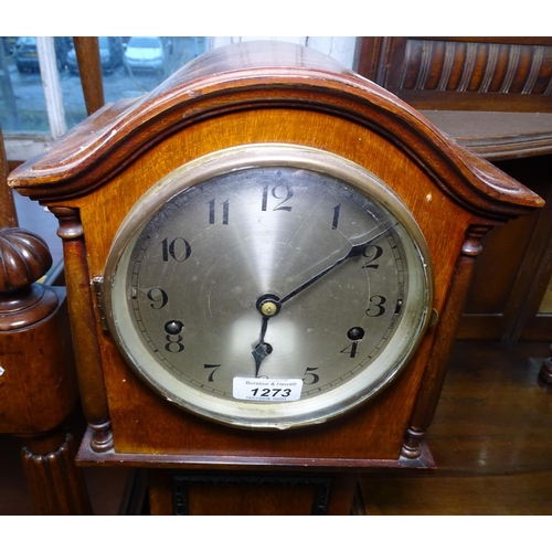 1273 - A 1920s mahogany Grandmother clock with 3-train movement