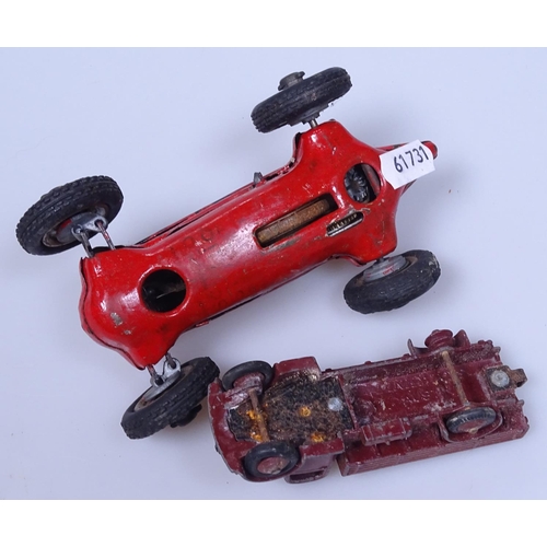 131 - A Dinky Toys Flat Back Austin Lorry, and an early clockwork racing car