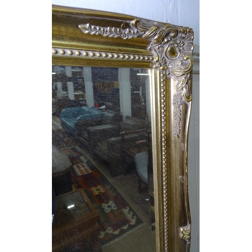 1399 - 2 modern giltwood framed wall mirrors