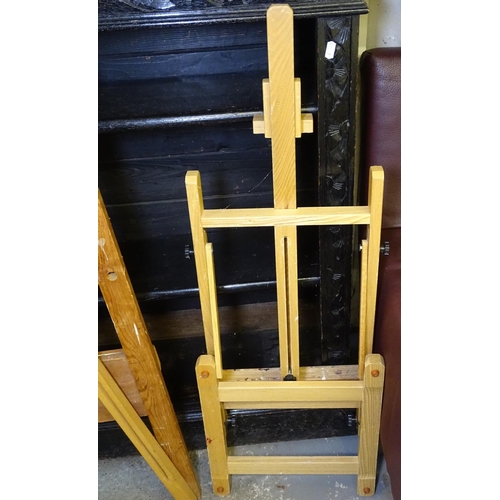 1504 - 4 various artist's easels