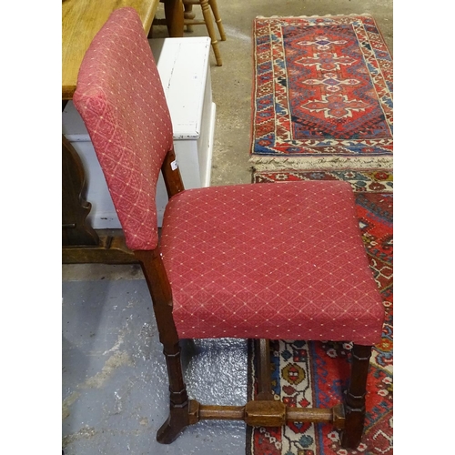 1674 - A pair of Gothic revival Pugin design House of Lords dining chairs, circa 1870