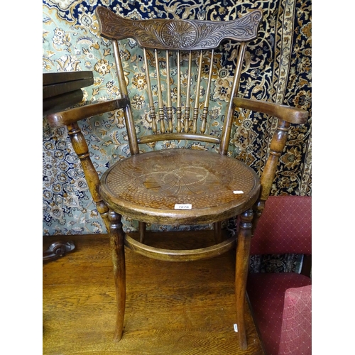 1676 - An American bentwood stick-back elbow chair