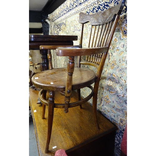 1676 - An American bentwood stick-back elbow chair