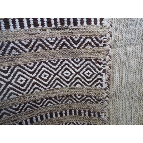 1704 - An Indian handmade wool Kilim carpet, 220cm x 160cm