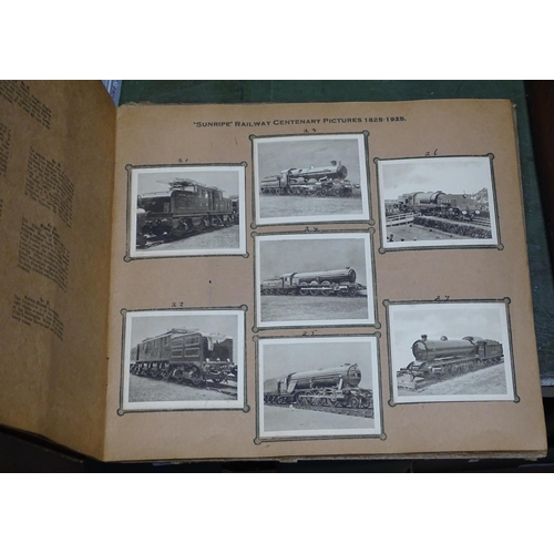 173 - The Sunripe Railway Centenary 1925 containing 75 photographure cigarette cards, in original album