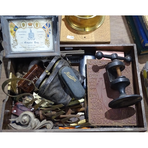 234 - Binoculars, a pistol, spectacles and other interesting items