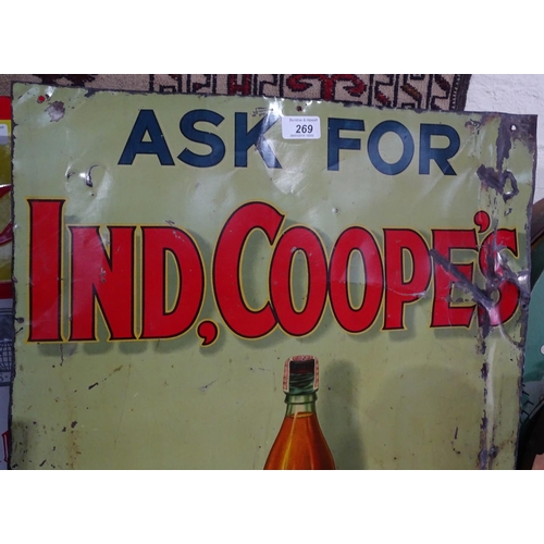 269 - An Antique enamel advertising sign 