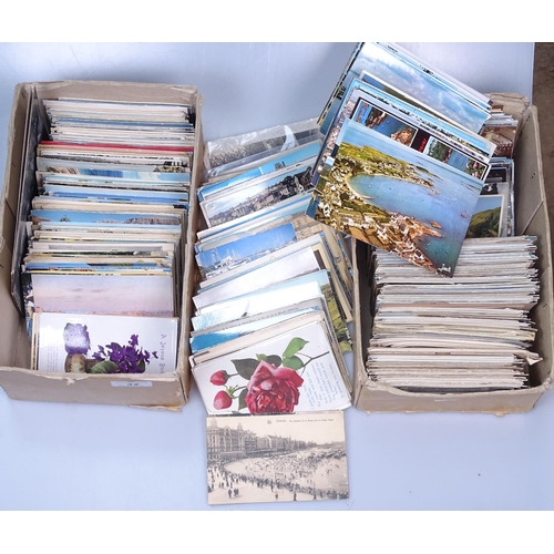 32 - 3 boxes of loose postcards