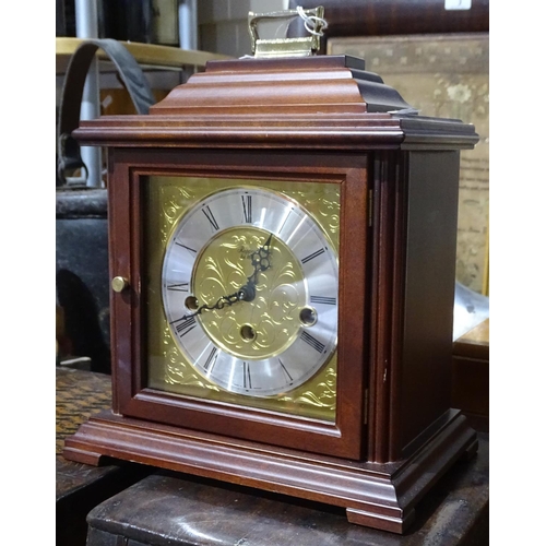 353 - A 3-train Rapport mantel clock, height 11.5