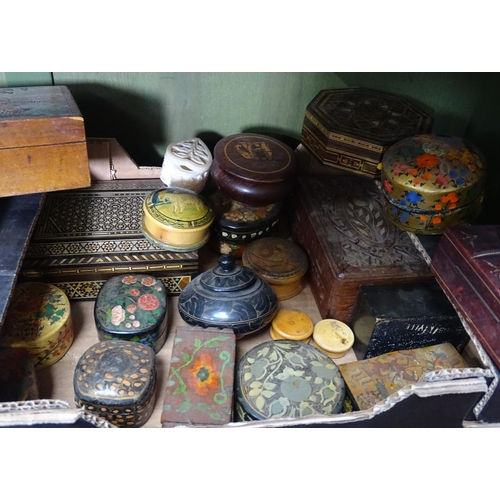 36 - Various decorative small boxes