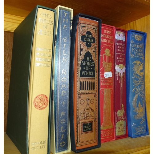 477 - 5 Folio Society books, and a Silk Road folio