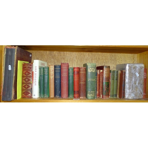 484 - A shelf of Dickens hardback books