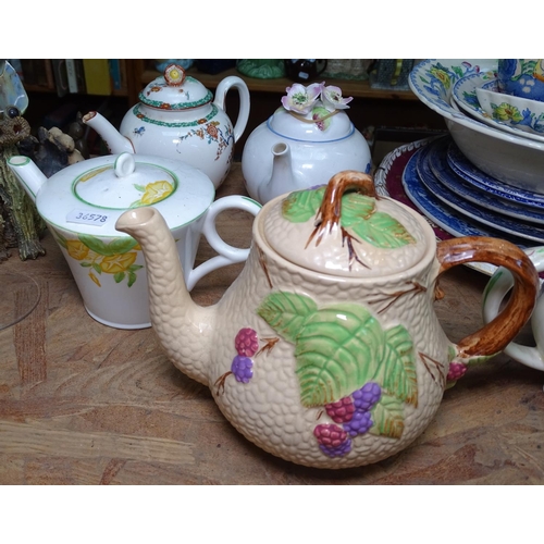 518 - Victorian and other teapots