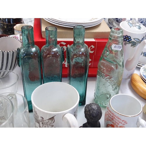 572 - Various commemorative and souvenir ware, bottles etc