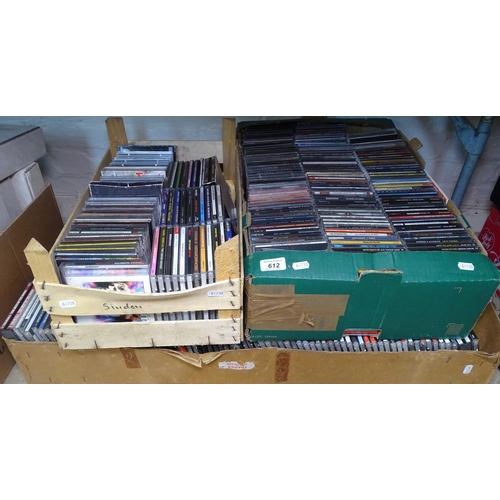 612 - A large quantity of CDs