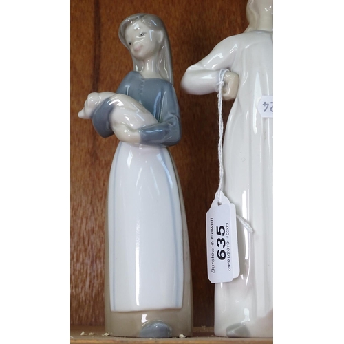 635 - 3 Lladro girls