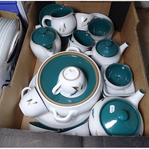 668 - Denby Greenwheat teaware, and other teaware