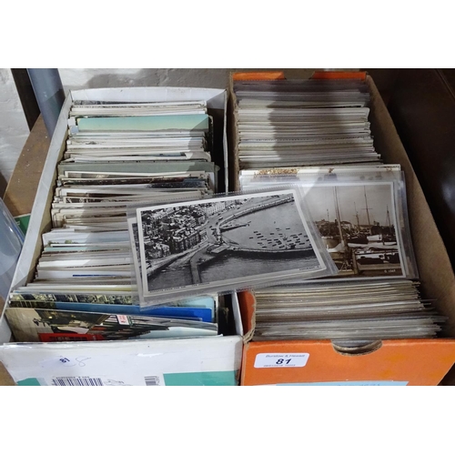 81 - Boxes of mainly topographical postcards