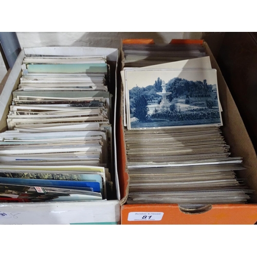 81 - Boxes of mainly topographical postcards