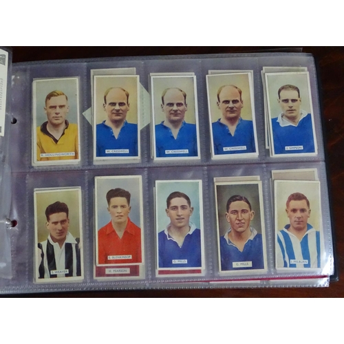 82 - 3 albums of cigarette cards, including football