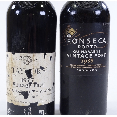 108 - A bottle of Taylor's 1977 Vintage Port, and a bottle of 1988 Fonseca Vintage Port (2)