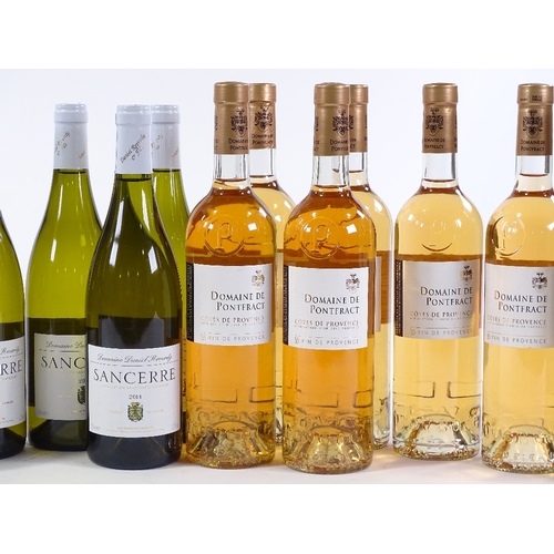 114 - 5 bottles of Sancerre 2014 Domaine Daniel Reveroy, and 7 bottles of Provencal Rose Domaine de Pontef... 