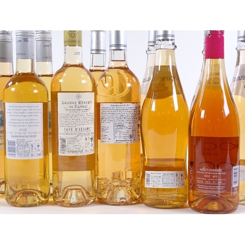 115 - 13 bottles of mixed French rose wine