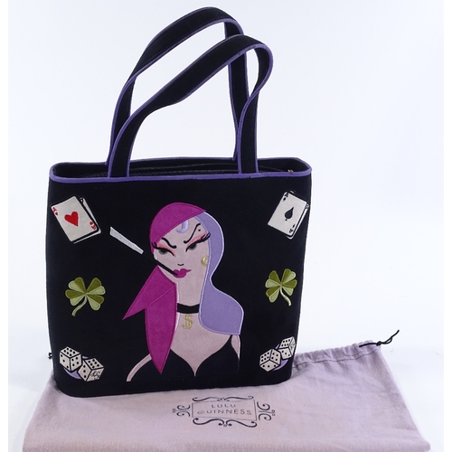 118 - A Lulu Guinness fabric designer handbag