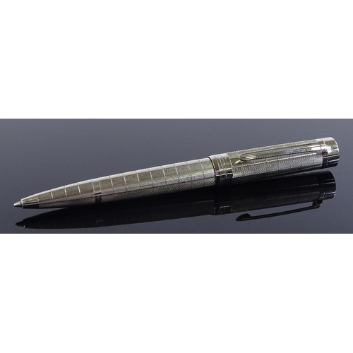 123 - A Cartier silver plated ballpoint pen