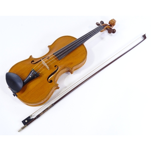 73 - A good quality Italian violin by Luigi Bertelli, made in Verona circa 1930, body length 36cm, with b... 