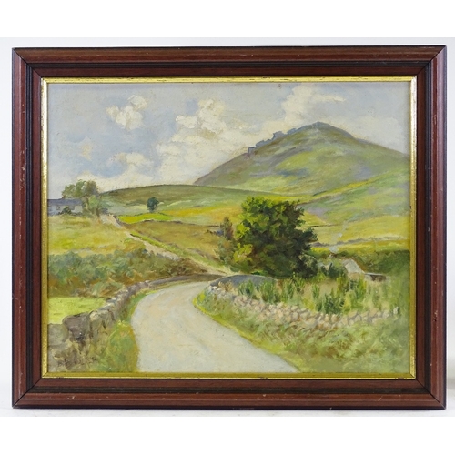 1274 - David Bond Walker (1891 - 1977), oil on board, in the Mourne mountains, 16