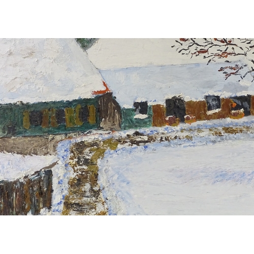 1294 - Dan O'Connor, oil on canvas, farm at Buchoff, 1993, 20