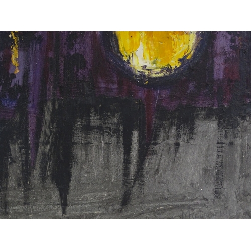 1295 - M Robson, oil on canvas, abstract composition, 1964, 24