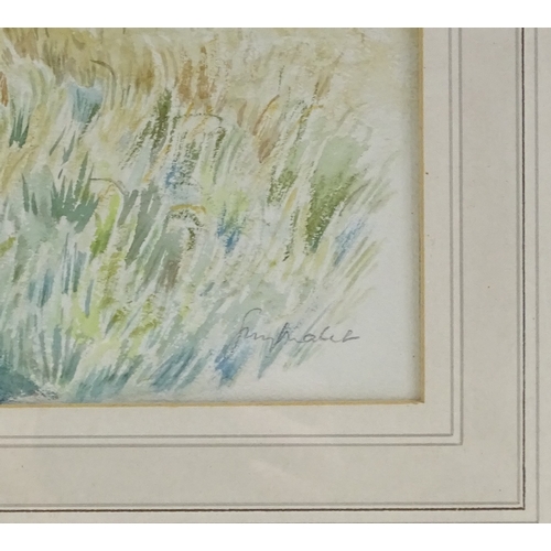 1309 - Guy Malet (1900 - 1973), watercolour, the Downs from The Lodge Hotel Ditchling Sussex, signed, 13.5