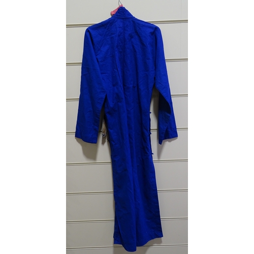 223 - A Chinese deep blue cotton robe