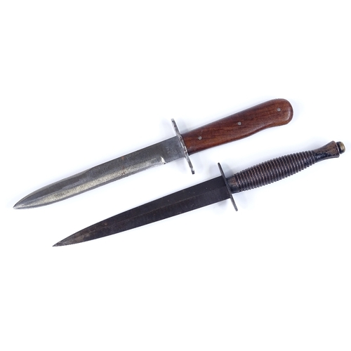 224 - An SAS Commando knife by William Rodgers of Sheffield, and another knife dated 1942 (2)